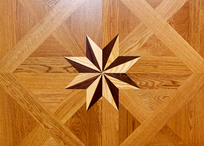 Marquetry can be used to place logos and coats of arms into any wood veneered product.