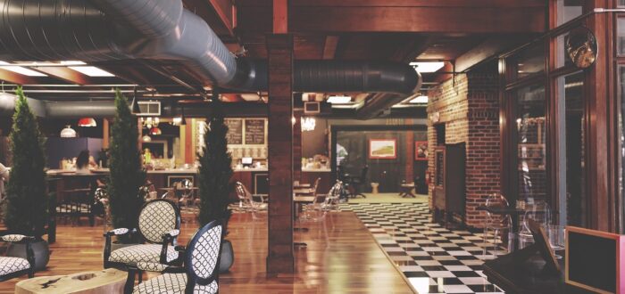 Wood veneers for commercial settings